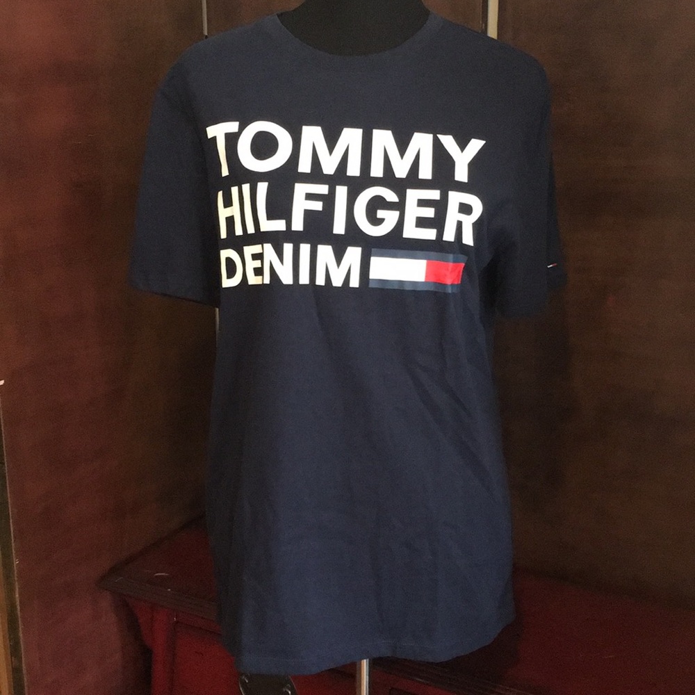 NWT Tommy Hilfiger Navy Blue T-Shirt - Picture 7 of 7